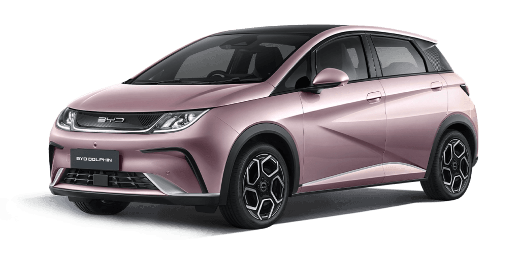 BYD DOLPHIN in Coral Pink